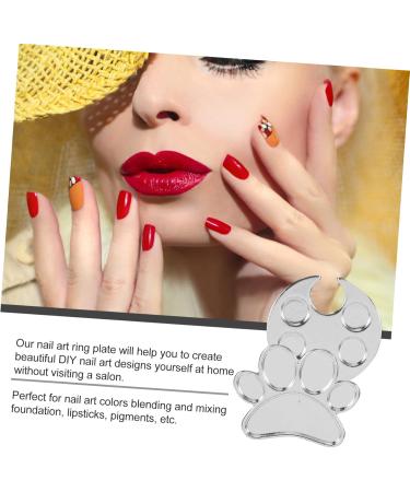 Mikinona Finger Palette Nail Art Palette Plates Mixing Bowl - Buy Online on GoSupps.com