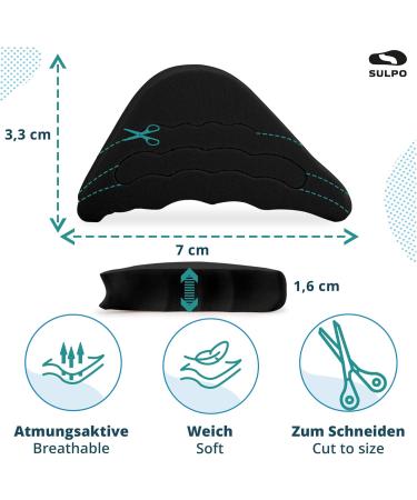 Buy Sulpo 4 Pairs Shoe Fillers - EVA Foam Cushion Pads for Oversized Shoes - Black Sponge Heel & Toe Liner - Fits Most Shoe Sizes - Buy Online on GoSupps.com