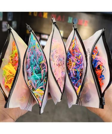 1000Pcs Colorful Small Elastic Hair Bands for Women, Girls, and Toddlers - Mini Rubber Bands for Ponytails, Braids, and Hairstyles - Buy Online on GoSupps.com
