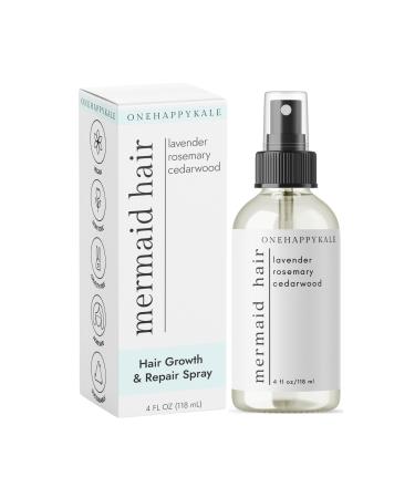 Mermaid Hair Growth and Repair Stimulate Hair Growth Repair Damage Soothes Scalp Rosemary Oil 4oz Bottle Non-Toxic Cruelty-Free