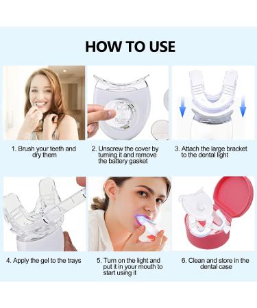Teeth Whitening Accelerator Light - 5 LED Wireless Whitening Kit with Mouth Tray & Case | Brilliant White Smiles - Buy Online on GoSupps.com