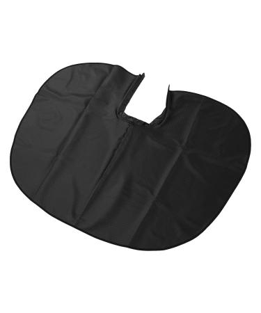 Shampoo Case Waterproof Portable Beard Apron Professional PU Leather Kids Hair Dye Case for Styling (Black)