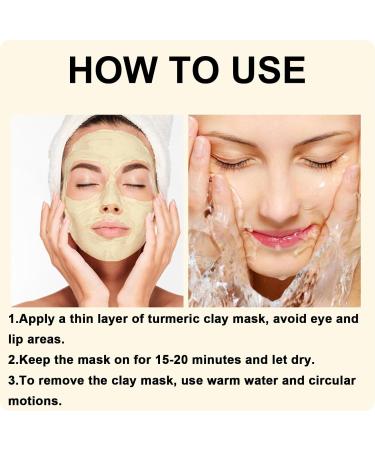 Turmeric Dark Spot Masks Acne Treatment Hyperpigmentation Treatment Contain Turmeric Vitamin C and Kaolin Clay Deep Cleansing and Reduce Acne Dark Spots Face Masks Skincare. - Buy Online on GoSupps.com