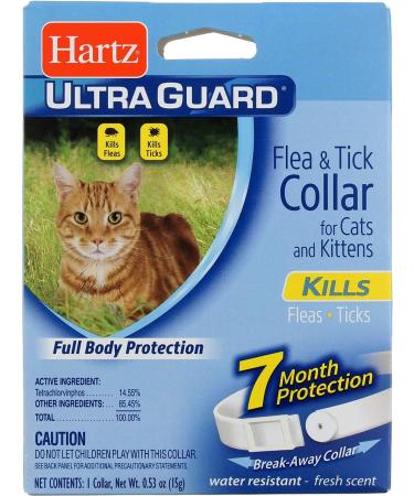Hartz UltraGuard Flea & Tick Cat Kitten Collar White - 1 ea - Buy Online on GoSupps.com