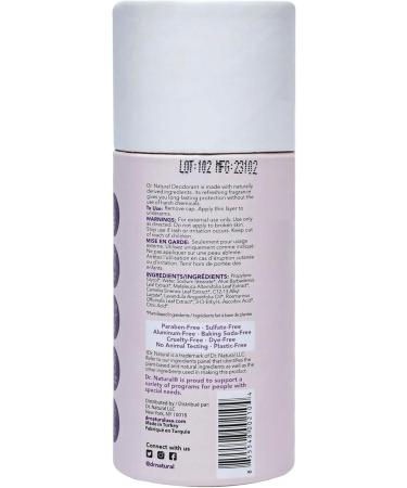 Dr. Natural Deodorant Lavender 64 g - Natural Deodorant Stick for Men and Women - 24-Hour Odor Protection - Aluminum Free Paraben-Free Sulfate-Free - Does Not Stain Clothing - Buy Online on GoSupps.com