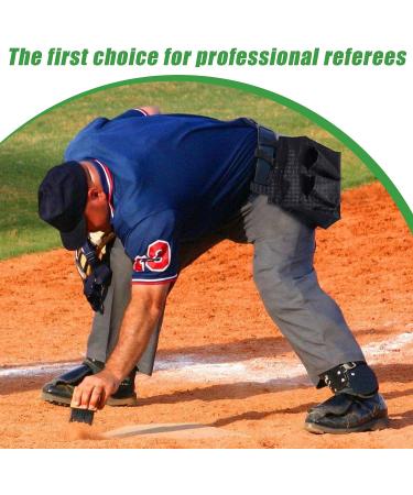 Dunzy Umpire Ball Bag & Wood Handle Brush Set | Baseball Umpire Equipment Kit - Buy Online on GoSupps.com
