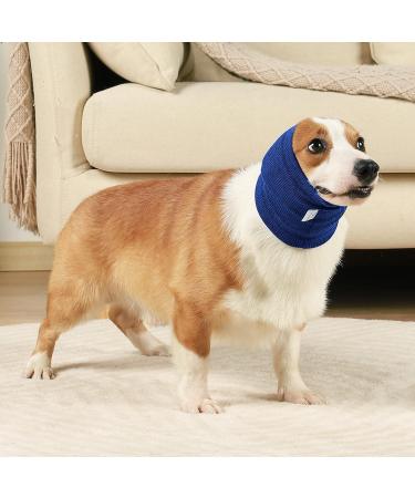 Dog Scarf & Earmuffs - Cozy Neck & Ear Warmer for Comfort | Calming Dog Hoodies in Blue - International Shipping - Buy Online on GoSupps.com