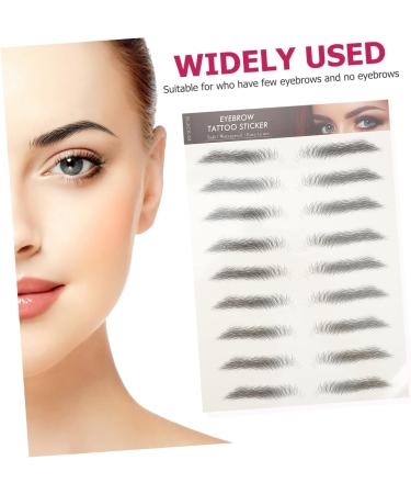 Didiseaon 12pcs Eyebrow Stickers Waterproof Stickers Tool Artificial Eyebrow Tattoos 3 Pen Make up 6.1X1X0.1CM Black - Buy Online on GoSupps.com