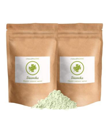 S ssmolke powder - 2 x 500 g (1 kg) - Molkekur - Made from fresh whey - in premium quality - whey protein powder whey nature sweet poll powder drinking whey whey -drink - without additives