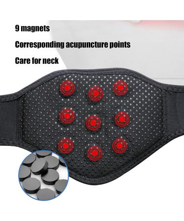Buy Magnets Neck Wrap - 9 Self-Heating Magnets Neck Protector for Pain Relief | International Shipping Available - Buy Online on GoSupps.com