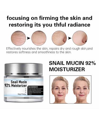 Snail Mucin 92% Moisturizer - Hydrating Face Gel Cream for Dry & Sensitive Skin - Advanced All-in-One Repair Cream - Buy Online on GoSupps.com