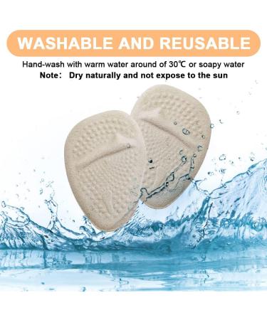 Uraqt FuSpolster Pads - 6 Pairs of Silicone Forefoot Gel Pads Anti-Slip High Heels Shoe Inserts Forefoot Protection Insoles - Buy Online on GoSupps.com