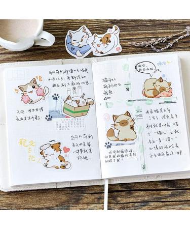 Sweet Cats Scrapbook Stickers 45pcs | Doraking DIY Decoration for Laptop, Planners, Scrapbook | Cute Cat Design | Small Size Boxed Set - Buy Online on GoSupps.com