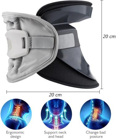 Adjustable Inflatable Neck Support Collar - Relieve Neck & Shoulder Pain | Traction Device for Home Use - Buy Online on GoSupps.com