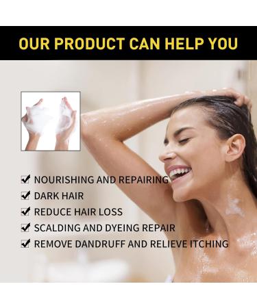  Zynewa Hair Dye Shampoo natural plant-based coloring shampoo colors hair in minutes 3-in-1 color shampoo for gray hair coverage safe long-lasting and easy to use black 500 - Buy Online on GoSupps.com