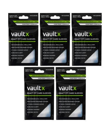 Vault X Exact Fit Trading Card Sleeves - High Clarity Perfect Fit Inner Sleeves for TCG (500 Pack)