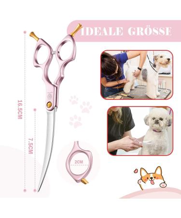 Purple Dragon 6-Inch Dog & Cat Grooming Scissors - Ultra-Light Aluminum Handle JP440C Steel Shears for Professionals & Beginners - Pink - Buy Online on GoSupps.com