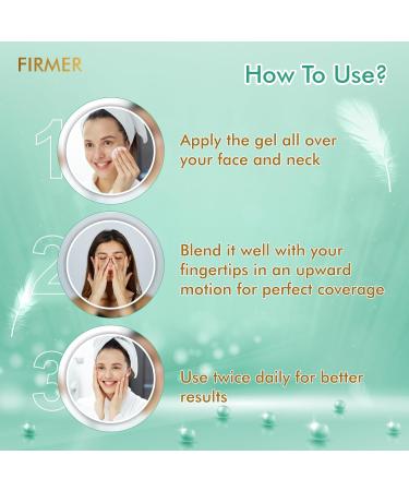 FIRMER Instant Skin Tightening Gel with Honey Locust - Uplifting & Firming for All Skin Types - Reduce Fine Lines & Wrinkles for Men & Women - 50 GM - Buy Online on GoSupps.com