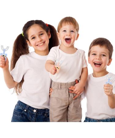 Fanshionide 360 Silicone Children's Toothbrush Set - 2 Pack for Ages 2-6 | Gentle Gum Massage & Full Mouth Clean - Buy Online on GoSupps.com