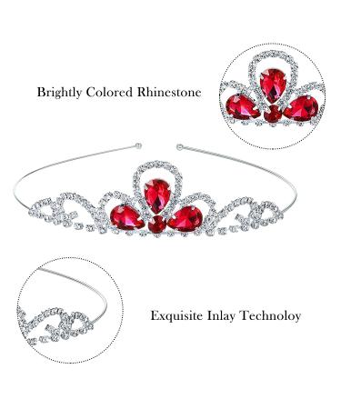 Hicarer 6-Piece Girls Rhinestone Crown Tiara Set for Wedding, Birthday, and Party - Colorful Crystal Princess Headband for Little Girls - Buy Online on GoSupps.com