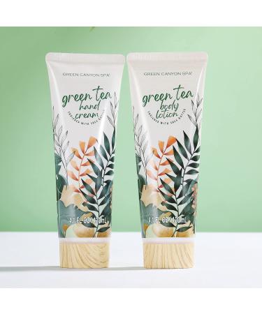 Green Tea Home Spa Gift Basket - 11 Pc Set for Women and Men | Body Lotion, Hand Cream, Exfoliating Loofah | Birthday & Christmas Gift Idea - Buy Online on GoSupps.com