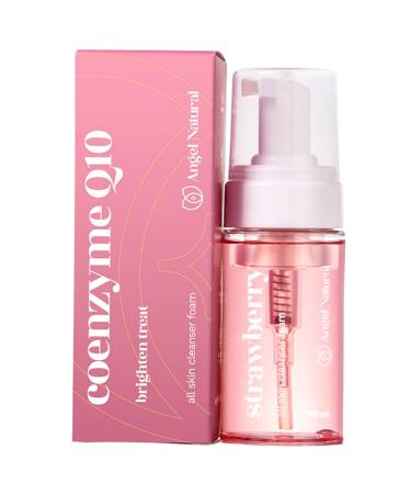 Angel Natural Facial Cleanser Foam For Sensitive Skin Deep Pore Cleansing Purifying Face Wash Anti Redness Renewing Cleanser Non-Drying Formula Korean Skincare 100ml / 3.4 Fl Oz