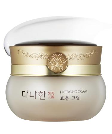 Danahan Hyoyong Cream Korean Herbal Fermented Face Cream with Deer Antler & Royal Jelly Helps Improve Look of Firmness Rich Dewy Nourishment for Dry Mature Skin Elasticity Intensive 1.69 fl oz