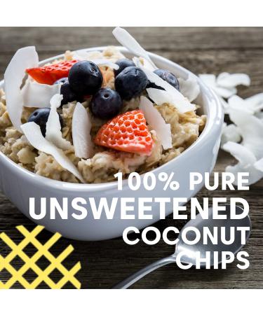 Organic Keto Unsweetened Coconut Chips - 8 oz Bag (Pack of 3) | Fiesta Tropicale - Buy Online on GoSupps.com