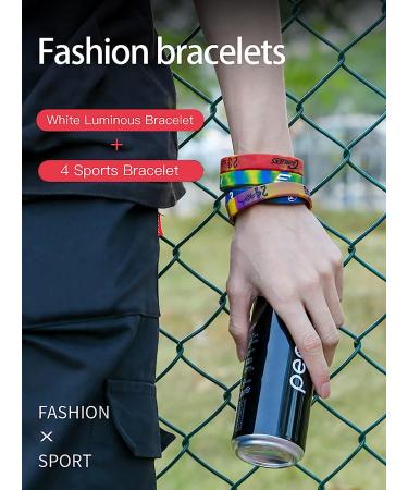 Basketball Silicone Bracelet & Keychain Set for Men - 7-Pack Sports Wristbands with Star Signature Design - Perfect Gifts for Basketball Fans - KB-#24 - Buy Online on GoSupps.com