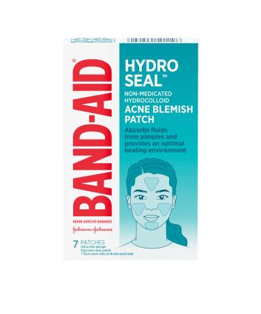 Band-Aid Hydro Seal Acne Blemish Patch - Hydrocolloid Pimple Patches Face Pimple Spot Care - 7 Count beige