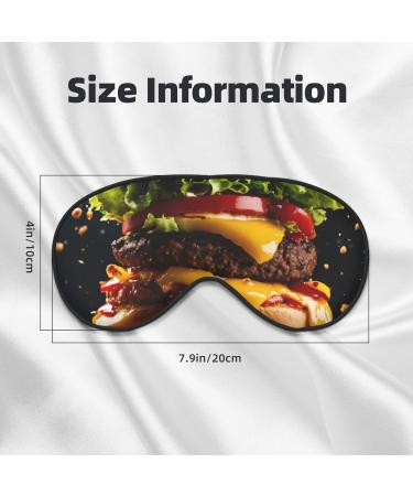 Fast Food Print Eye Mask - Adjustable Blackout Eye Mask for Sleep Aid | Unisex Sleep Mask for Men & Women - Buy Online on GoSupps.com