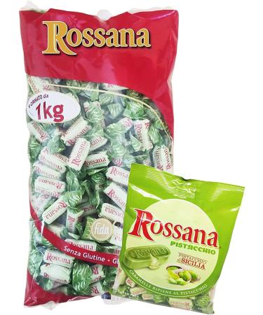 Italian Gourmet E.R. Rossana Pistachio Cream Sweets - Maxi Bag 1kg + - Bulk Packed Sweets 1kg - Fida