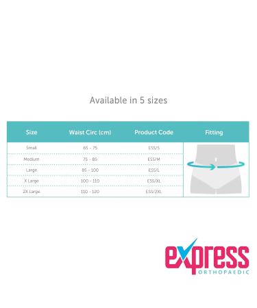 Express Orthopaedic Scrotal Support - Small Black/Grey Jockstrap for Hernia, Hydrocele, Post Surgery & Sports - Buy Online on GoSupps.com