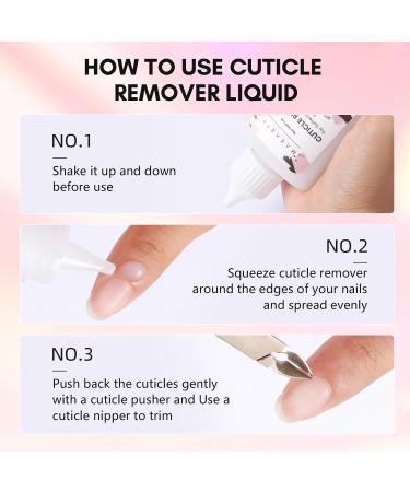 Makartt Cuticle Remover Liquid - 50ml Professional Cuticle Softener for Salon Quality Manicure & Pedicure | Instant Cuticle Cream & Dissolver for Dry Cuticles - Milk White - Buy Online on GoSupps.com