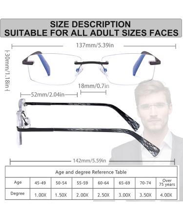 LITIMA Reading Glasses for Men C 1.0 x - Buy Online on GoSupps.com