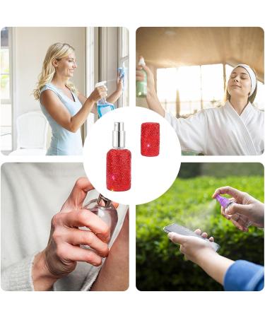 TROONZ Rhinestone Perfume Travel Refillable Bottle | 30ml Portable Spray Atomizer Bottle | Travel Reusable Bottle Container Empty Perfume Spray Bottle For Travel - Buy Online on GoSupps.com