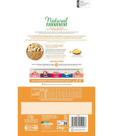 Natural Trainer Sensitive No Gluten - Mini-Toy Adult Dog Food with Lamb and Whole Grains - 2kg - Buy Online on GoSupps.com
