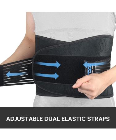 Aptoco Back Brace for Lower Back Pain Relief | Invisible Lumbar Support Belt | Breathable Posture Corrector with 4 Stays | Medium (Waist 35-40.5) - International Shipping Available - Buy Online on GoSupps.com