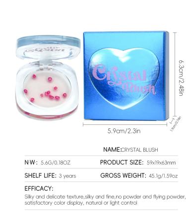Cream Rouge - Red blush for cheeks highly glossy sheer eyes | Red - Warm long-lasting multifunctional colored cream blush for cheeks eyes and lips - Buy Online on GoSupps.com