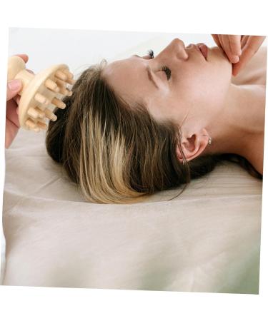 Hapinary Wooden Massage Comb for Kids - Health & Wellness Hair Washing Tool | Eco-Friendly Beech Shampoo Brush & Hand Massager - Buy Online on GoSupps.com