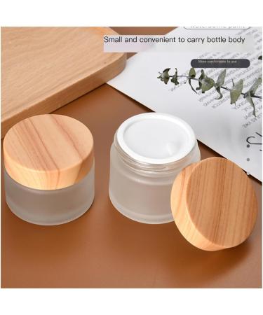 Travel Containers Round Clear Glass Jar With Wooden Lid and Inner Liners Empty Cosmetic Lotion Containers Small Glass Jars for Lotions and Creams (Color : A Taille unique : 50g) 50g A - Buy Online on GoSupps.com