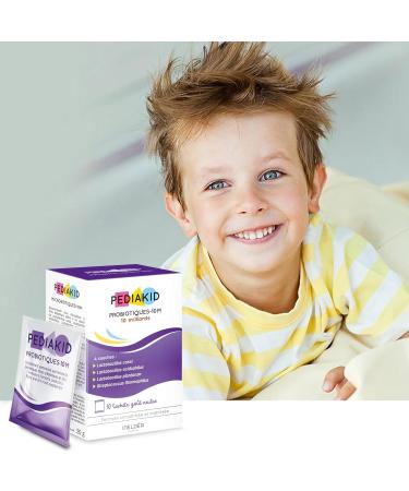 Pediakid Probiotics - Dietary Supplements for Kids (10m) - Lactic Acid Bacteria Inulin Fibers & Zinc - Balance Intestinal Flora - 2x10 Sacks (20g) - Imported Worldwide - Buy Online on GoSupps.com