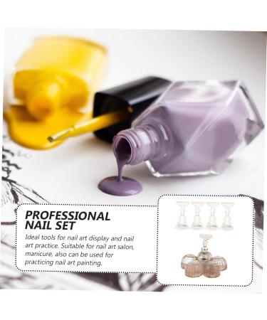 DOITOOL 3 Sets Chess Practice Seat Nail Art Rack Nail Tip Practice Holder Manicure Practice Holder Nail Tips Display Rack Fake Nails Nail Art Holder Base Nail Stand Acrylic Crystal - Buy Online on GoSupps.com