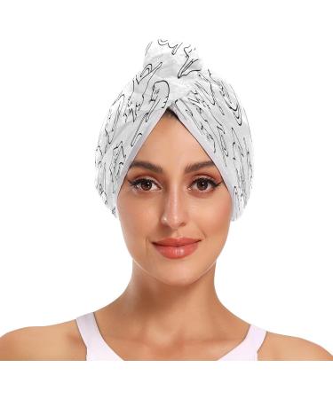 Cute Cat Dry Hair Cap Set | 2-Piece Quick Drying Towel & Button Headband | Super Absorbent & Soft Comfort - Buy Online on GoSupps.com