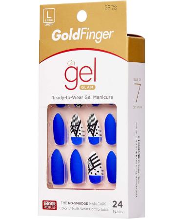 KISS Gold Finger Posh Queen Gel Glam Full Cover Nails (GF78) - Buy Online on GoSupps.com
