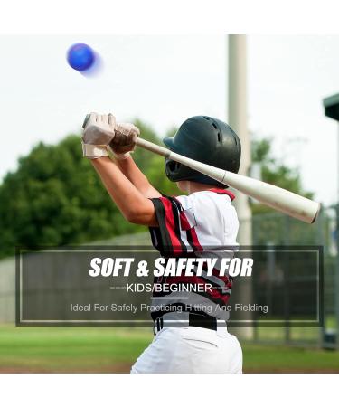 12 Pack Foam Training Baseballs for Kids & Teens - Blue, White, Yellow - Soft Practice Balls - Buy Online on GoSupps.com
