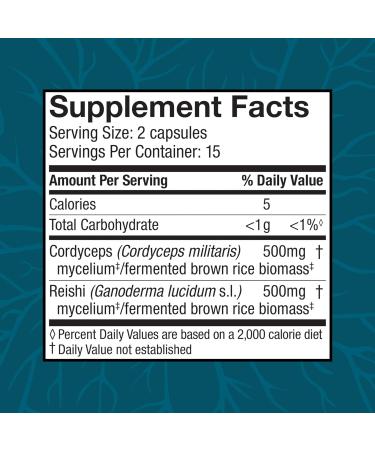 Host Defense CordyChi Capsules - Stress & Fatigue Support Supplement with Cordyceps and Reishi - 30 Count - Buy Online on GoSupps.com