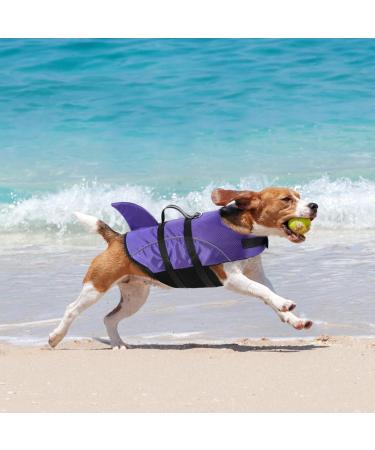 Queenmore Dogs Wowers RipStop Huideling - Lifeguard Dog Floatation Vest | XS Purple for Small Medium Large Dogs - Buy Online on GoSupps.com