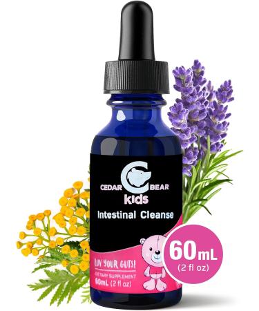 Kids Intestinal Cleanse Liquid Supplement - Detox & Digestive Aid with Natural Herbs | Alcohol-Free Gut Cleanse Drops for Children - 2 fl oz - Buy Online on GoSupps.com