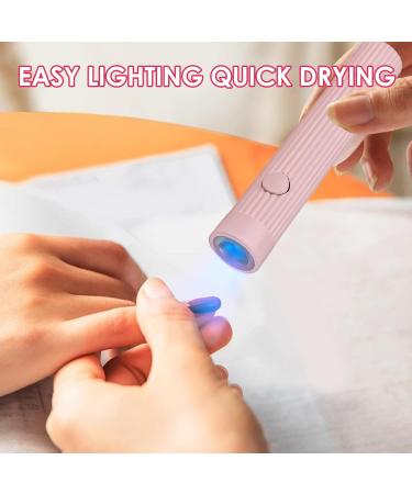 LED UV Nail Lamps for Gel Nails Handheld Nail Dryer Rechargeable Strip Type UV Light for Gel Polishes Automatic Smart Sensor Quick Drying Portable Nail Light for Fingernails and Toenails Pink - Buy Online on GoSupps.com